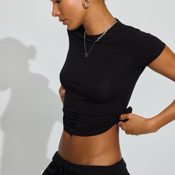 Black Garage Longline Tee - Picture 1 of 3